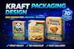 design premium kraft box packaging design print ready