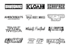 design creative dj,music,text and band logo