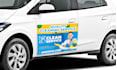 design car and truck magnet sign