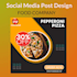 design social media post and cover design