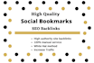create manually high quality 50 social bookmarks backlinks