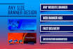 do any website banner ads, web banners, or image editing