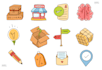 make clean and fun icon for brand professionals