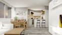 do interior design by 2d drawings and 3d renderings