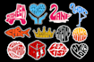 create a custom handdrawn typography sticker logo design
