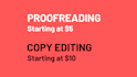 proofread and edit your writing