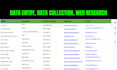 do data entry, data collection and web research