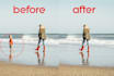 remove background and watermark by photoshop clipping path