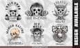 draw custom dark art illustration for clothing brand