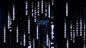 do matrix running code logo animation