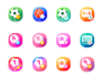 modern app icon for android and ios game and app icon design