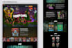 create modern responsive html landing page design