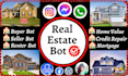 build real estate seller, buyer, renter chatbot using manychat bot