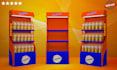 design modern 3d product display and gondola design