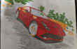sketch a freehand drawing of a photo of your car