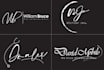 do handwritten, scripted, signature, and calligraphic logo