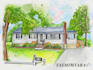 do exterior interior architectural sketches, watercolor rendering and concept