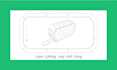 provide laser cutting, laser engraving, dxf, svg,  vector line art, cut contour
