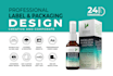 do supplement label design, food label design, and pouch design 24 hours