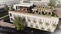 design and render exceptional modern rooftop landscape