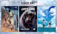draw a digital illustration or cover art in anime style
