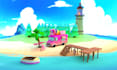 create low poly 3d environments, assets