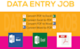 do your data entry job with web research and data collection