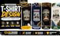 do a custom t shirt and typography t shirt design