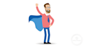 create a short 2d cartoon character animation