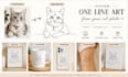create a custom single line pet portrait from your photo
