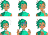 create custom anime emote avatar character