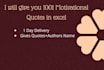give you 1001 motivational quotes in excel