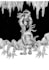 make illustration and storybook and comic, horror, halloween