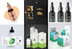 cbd, vape, cigarette, cannabis, tincture, dielines packaging box design