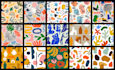 design custom matisse style seamless pattern backgrounds