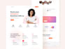 do professional UI UX landing page and web template design