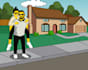 draw yellow cartoon in yellow portrait