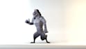 create a dance 3d character logo animation