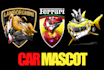 custom character and mascot car