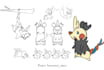 design and illustrate a fan made pokemon, fakemon
