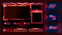 design stream overlay for twitch, obs , youtube ,etc