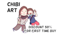 draw you a cute chibi character from your photo
