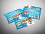 design incredible header and tag cards, packaging