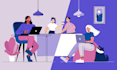 design 2d modern flat illustration for website or business