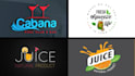 design elegant juice bar and beech cafe logo design