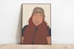 design faceless minimalist portrait illustration