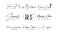 create a scripted, cursive, handwritten, signature logo