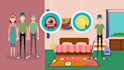 create awesome 2d carpet cleaning animated promo video