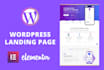 build elementor pro landing page or wordpress landing page design
