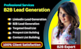 do targeted b2b lead generation and build prospect lists
